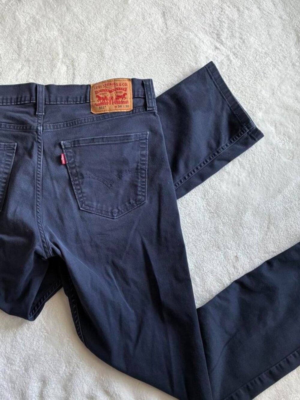 Levi's Men's Navy and Black Jeans